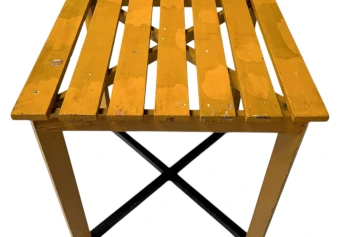 Two Art Deco Modernist Lacquered Beech Armchairs and Table, 1930s